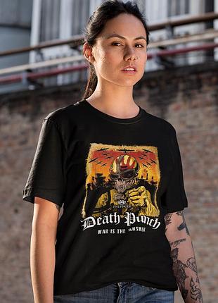 Футболка loys five finger death punch (war is the answer) черный m