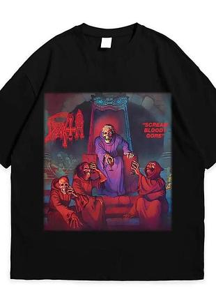 Футболка loys с принтом death screem bloody gore черный xs