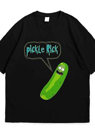 Футболка loys з принтом рік та морті pickle rick чорний art.002 xs