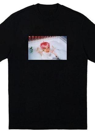 Футболка черная loys lil peep винтаж xl