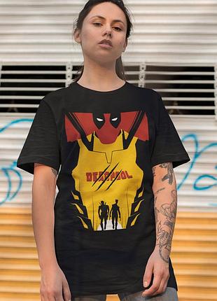 Футболка loys deadpool черный s