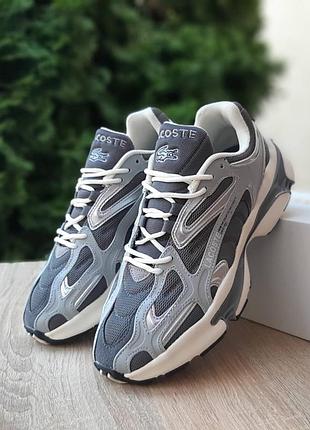 Чоловічі кросівки lacoste l003 2k24 сірі