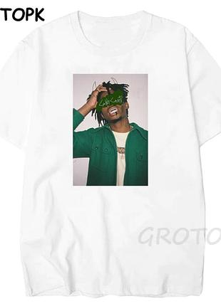 Футболка белая loys playboi carti free style xl