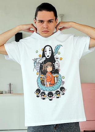 Футболка loys унисекс spirited away (chihiro and no face harajuku) белый m