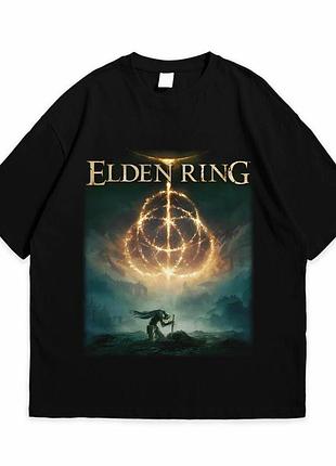 Футболка loys с принтом elden ring огненное кольцо черный xs