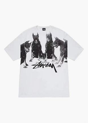 Футболка loys stussy стусси черная новый качественный материал 100% хлопок xs