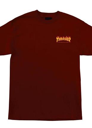Футболка loys thrasher x santa cruz flame dot s/s heavyweight xs