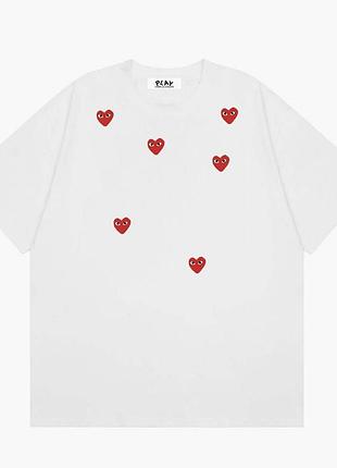 Футболка loys comme des garçons ком де гарсон черная очень хорошее качество 100% хлопок xs