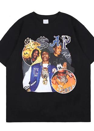 Футболка чорна loys asap rocky sap xl