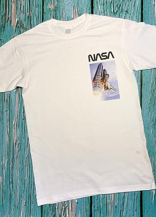 Футболка белая nasa shutlle • насса xxl