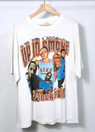 Повседневная футболка loys up in smoke tour 2000 t-shirt white s