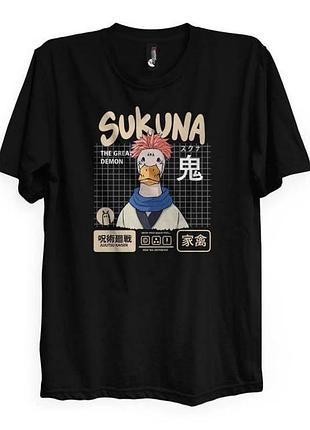 Повседневная футболка loys с принтом sukuna duck m