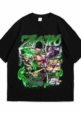 Футболка loys з принтом аніме one piece zoro чорний m