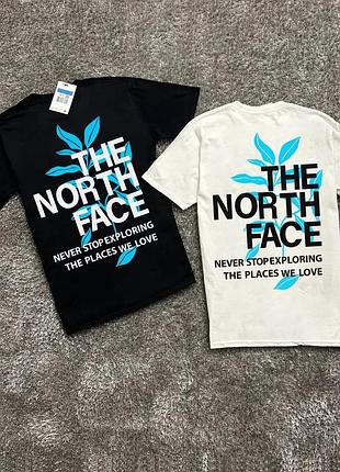 Футболка loys the north face blue leaves чорний xs