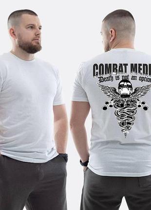 Футболка loys класична із принтом combat medic череп герб медицини m