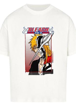 Футболка біла loys bleach x ichigo x mask