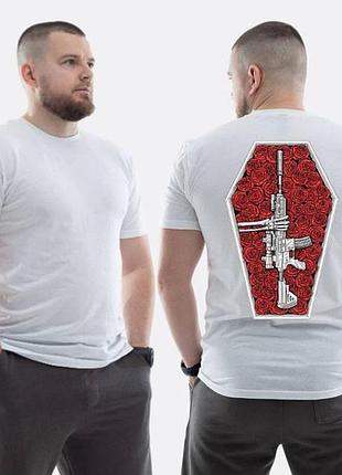 Футболка loys зсу с принтом sunset goons снайперская винтовка вшине с розами s