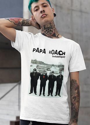Футболка loys унисекс papa roach (lovehatetragedy wht) белый xs