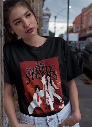 Футболка loys the white stripes (blender magazine poster 2003) черный xs