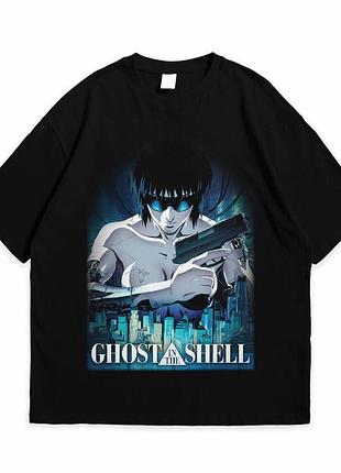 Футболка loys с принтом аниме ghost in the shell черный xs