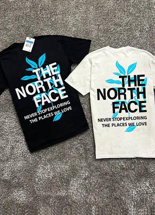 Футболка loys the north face blue leaves xs
