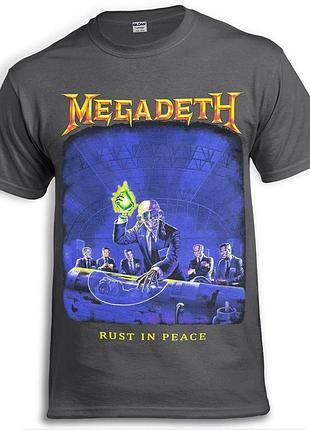 Футболка loys megadeth rust in peace графитовый xs