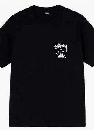 Футболка loys stussy стусси черная новая отличное качество 100% хлопок s