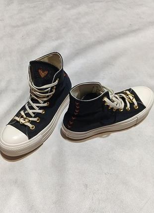 Кеди жіночі converse chuck taylor all star lift black устілка 25.5 см