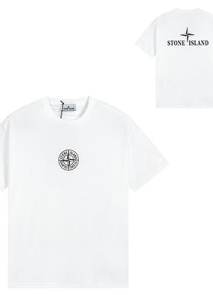 Футболка loys stone island стон айленд чорна нова чудова якість 100% бавовна s