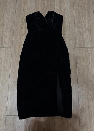 Оксамитова сукня h&m