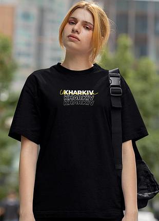 Футболка loys харьков (ночная карта города) черный xl