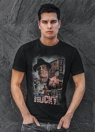 Футболка loys унисекс rocky черный xxl