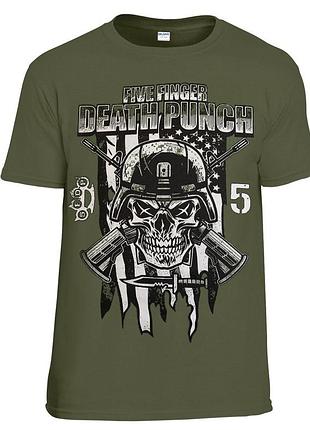 Футболка loys five finger death punch infantry special forces оливковый xs