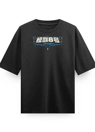Футболка loys повсякденна з принтом no.8 unleashed - heavy oversized l