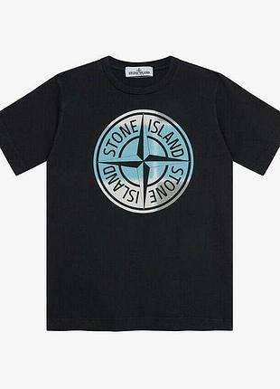 Футболка loys stone island стон айленд чорна новий якісний матеріал 100% бавовна s