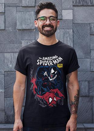 Футболка loys унисекс spider man (the amazing spider man venom is back) черный xl