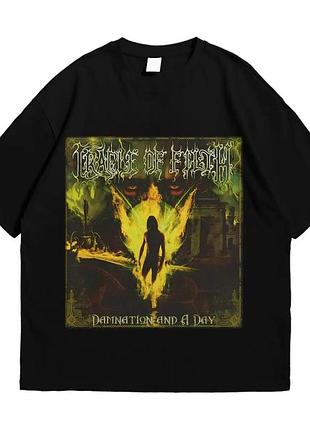 Футболка loys з принтом cradle of filth damnation and a day чорний xs