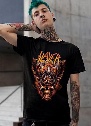 Футболка loys унісекс slayer (eagle and skull) чорний xs