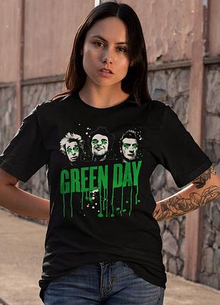Футболка loys green day (uno dos tre) черный xs