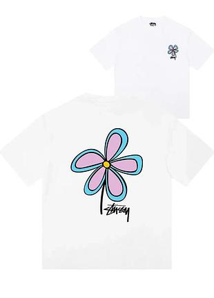 Футболка loys stussy стусі бавовняна з принтом у2к art.019 xl