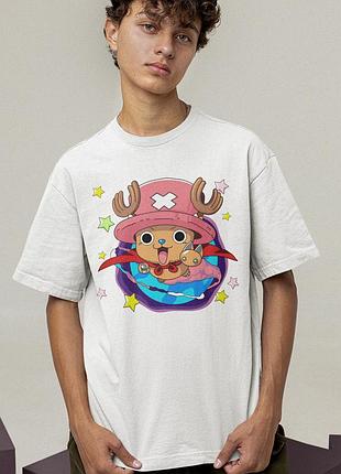 Футболка loys унисекс one piece (tony tony chopper wht) белый xs