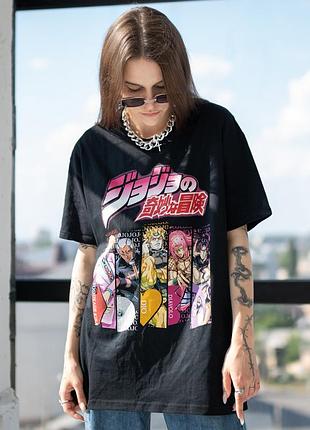 Футболка loys jojos bizarre adventure (kira pucci dio diavolo kars) черный xs