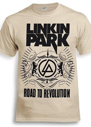 Футболка loys linkin park road to revolution бежевый xs