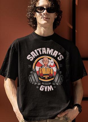 Футболка loys унисекс one punch man (saitama regular gym) черный xs