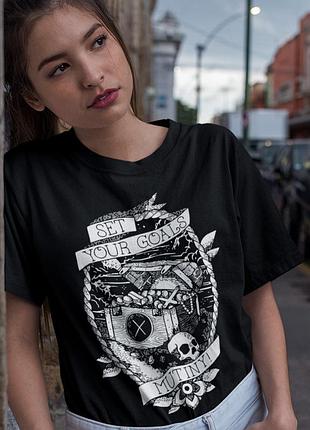 Футболка loys set your goals (mutiny) черный xs