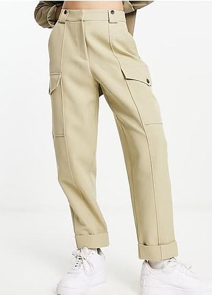 Нові 16 розмір river island оливкові жіночі штани брюки карго