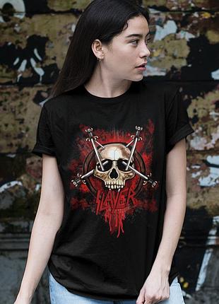 Футболка loys slayer (bloody skull) чорний l