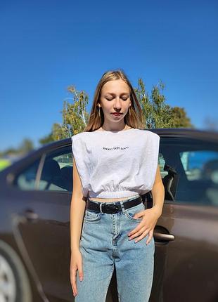 Футболка жіноча oversize more self-love укорочена pink woman біла xs, 40/42
