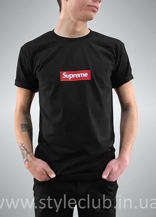 Футболка supreme box | ориг бірка | чорна чоловіча xxl