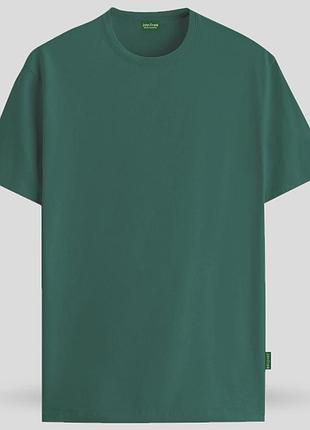 Зеленая футболка мужская модальная jftmod11 green